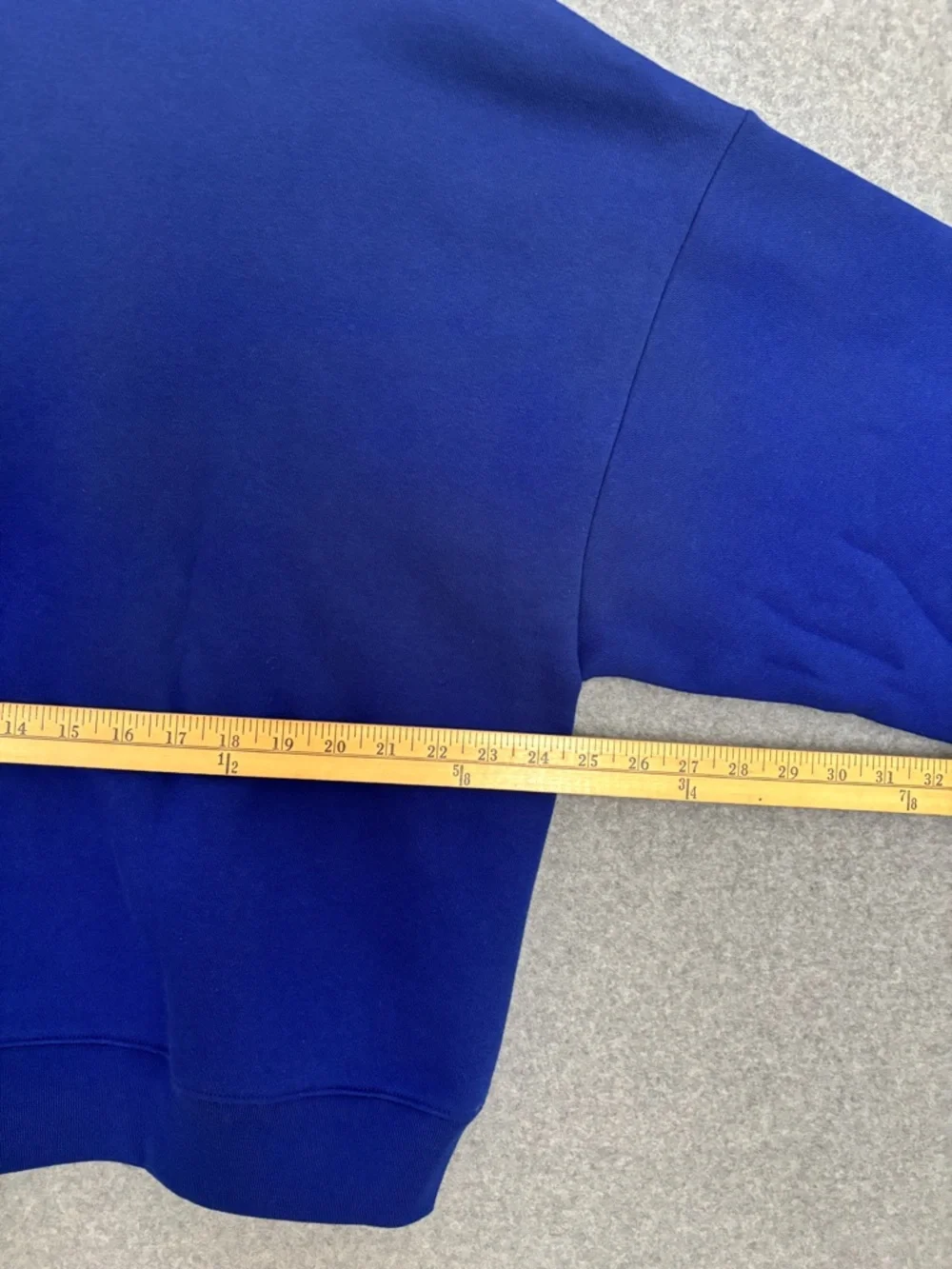 J. Crew NWT Fleece V-neck Woman sweatshirt Bright Indigo XL
